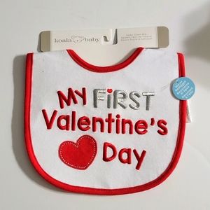 Koala Baby My First Valentine's Day Bib